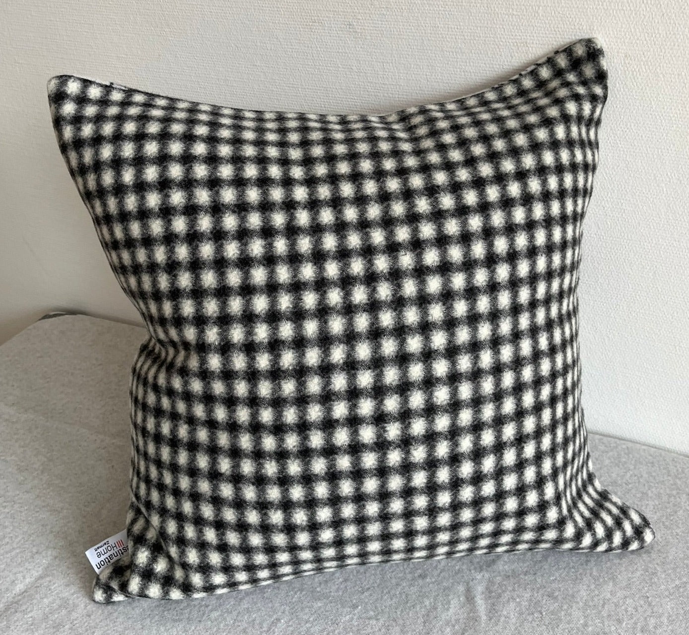 Blacknose sheep wool cushion cover, large sheep with young