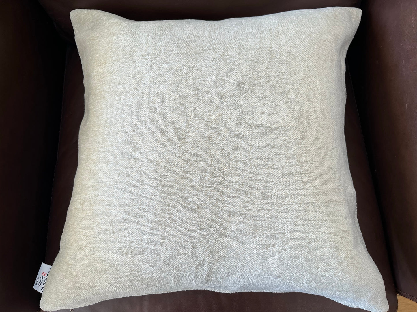 Blacknose Sheep cushion cover, three sheep, cream
