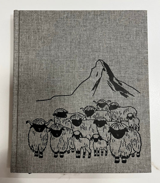 Notebook Blacknose Sheep with Matterhorn, light grey