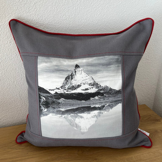 Matterhorn cushion cover, grey