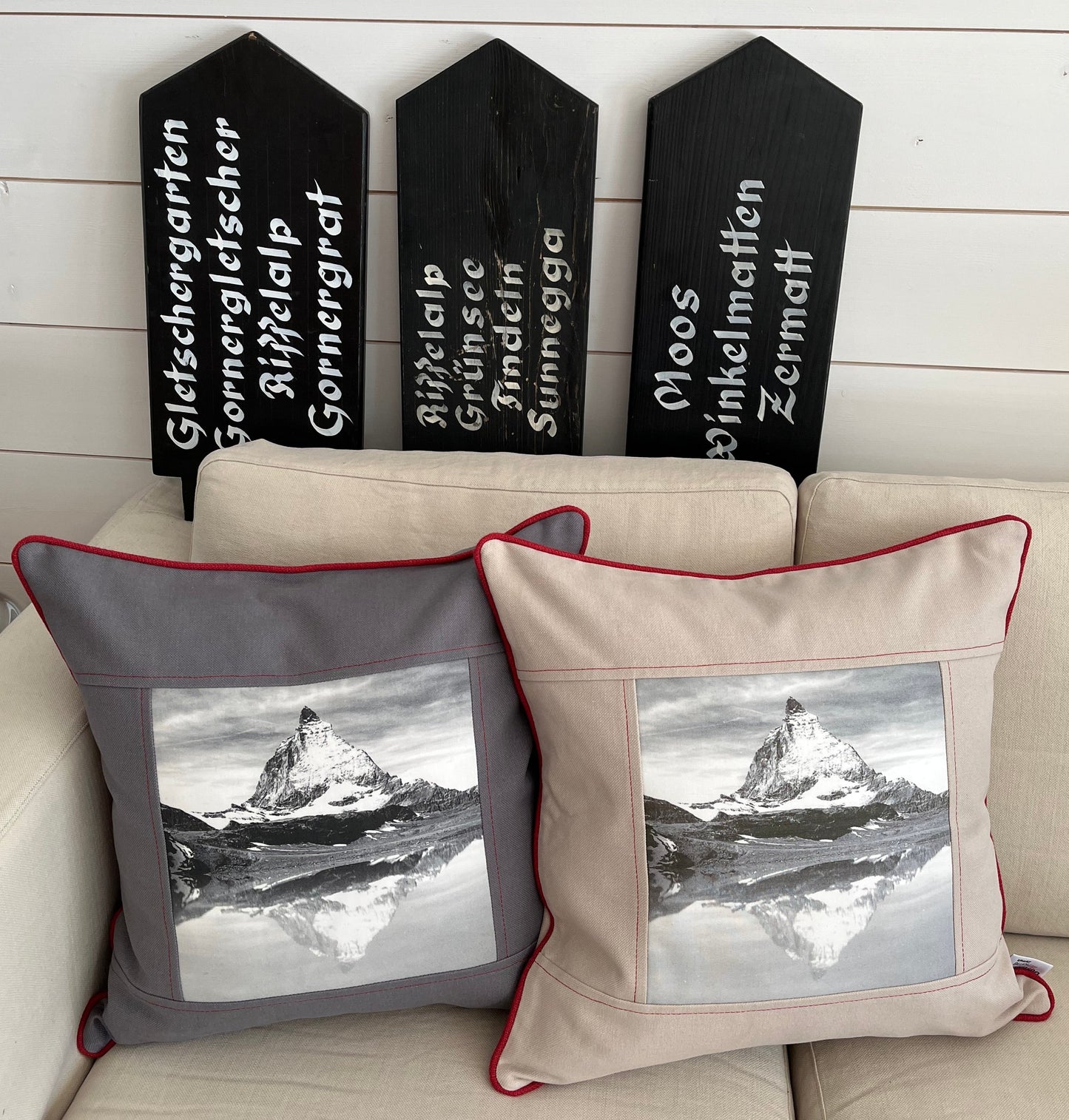 Matterhorn cushion cover, grey