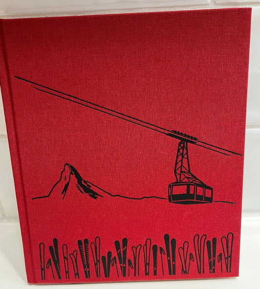 Notebook Zermatt Winter, red