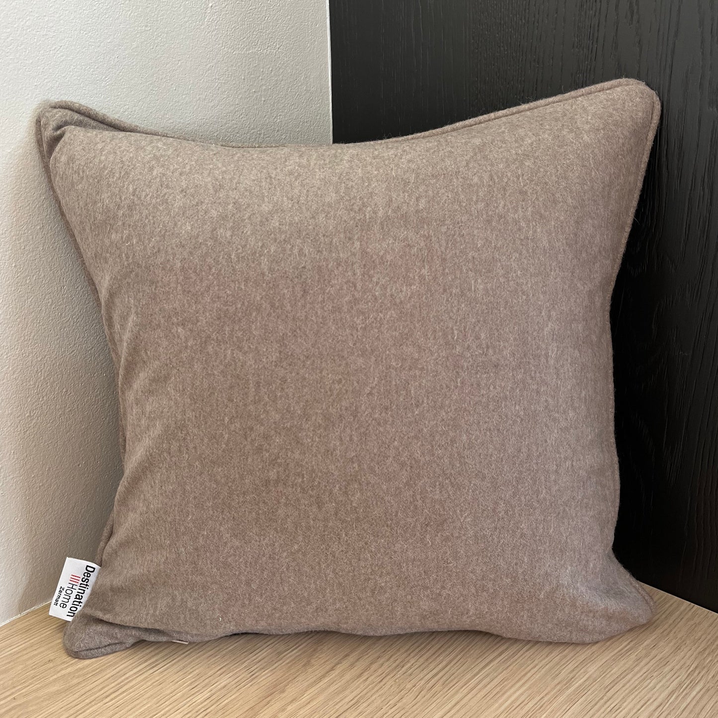 Cushion cover in soft wool fabric