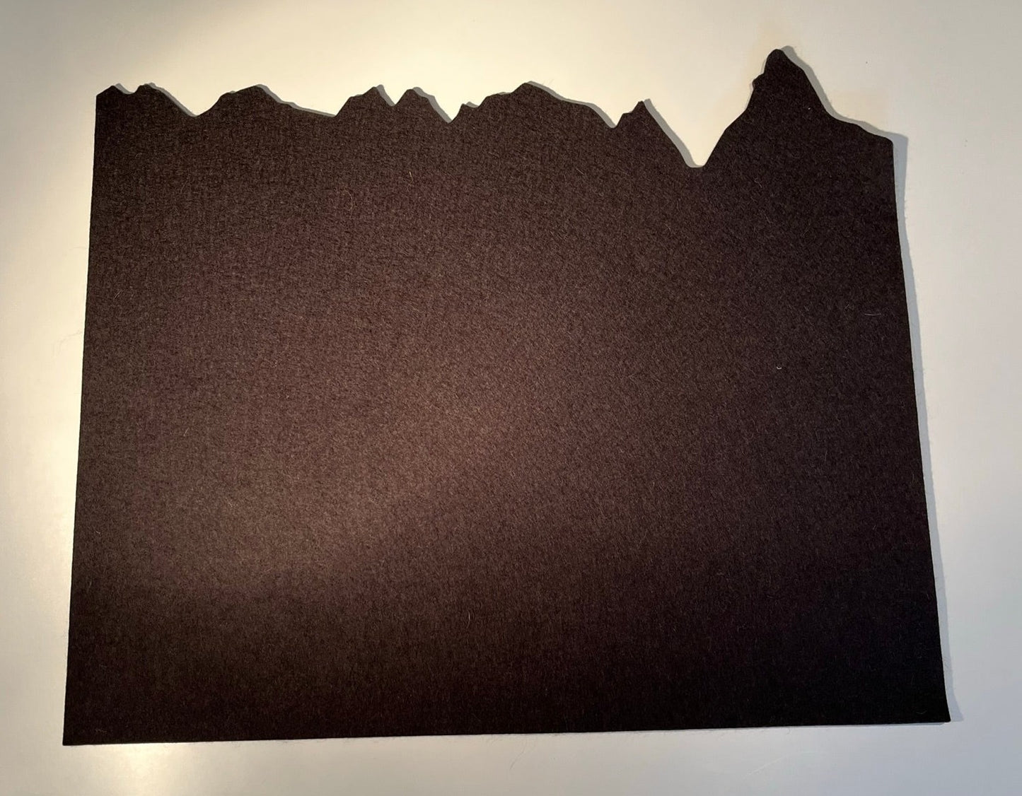 Mountain Panorama table mat, dark grey
